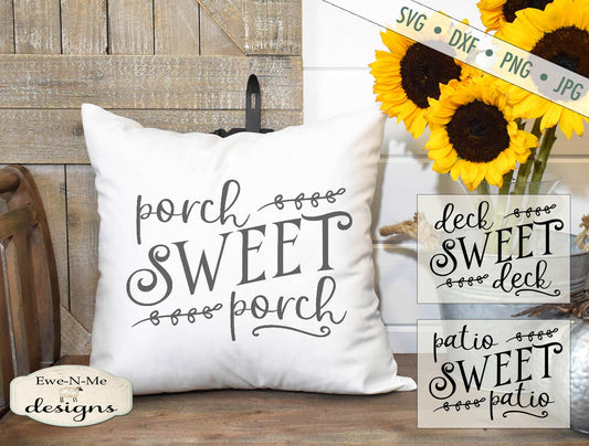Porch Sweet Porch - Deck Patio  - SVG