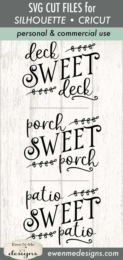 Porch Sweet Porch - Deck Patio  - SVG