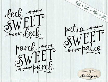 Porch Sweet Porch - Deck Patio  - SVG
