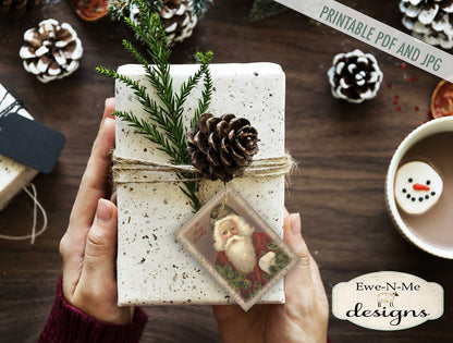 Sheet Music Santa Tags - PRINTABLE