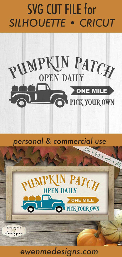 Pumpkin Patch - Old Truck - SVG
