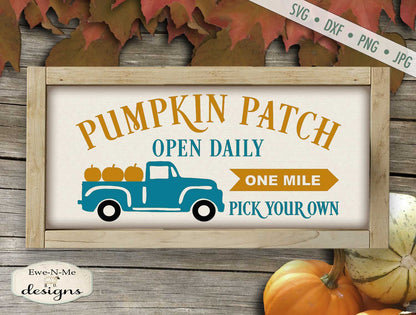 Pumpkin Patch - Old Truck - SVG