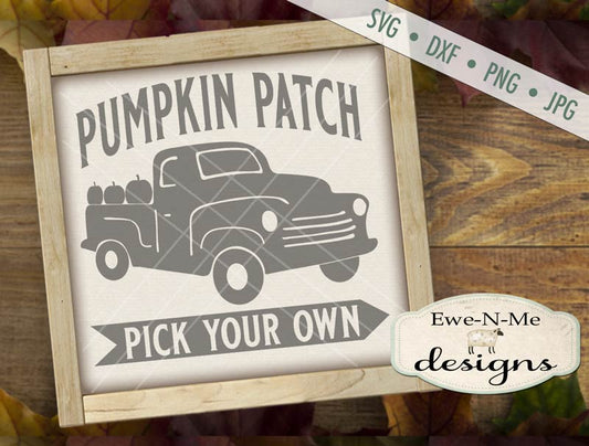 Pumpkin Patch Truck - SVG