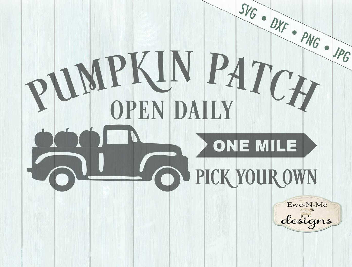 Pumpkin Patch - Old Truck - SVG