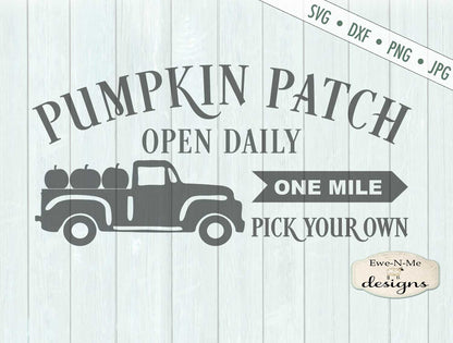 Pumpkin Patch - Old Truck - SVG