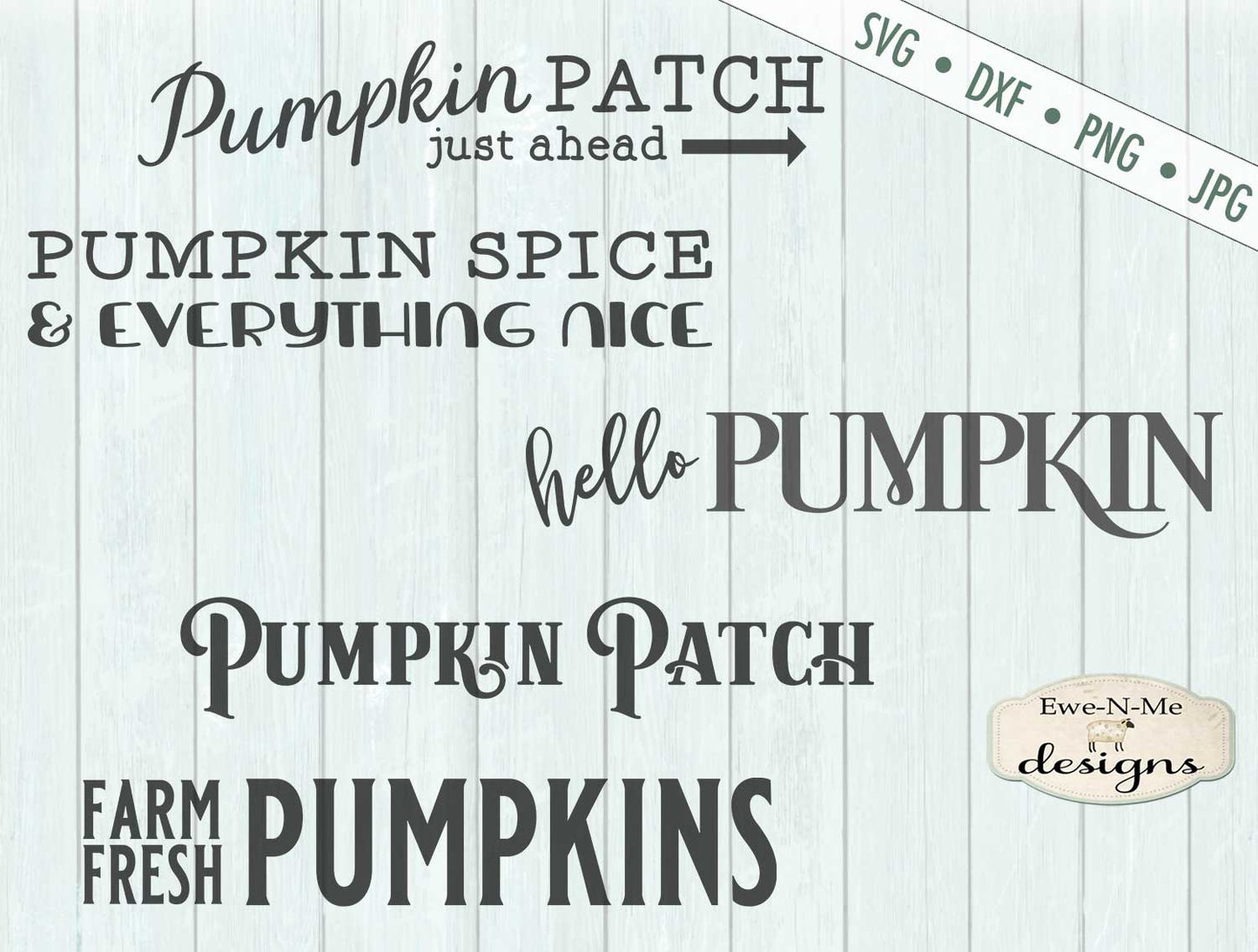 Pumpkin Sign Makers Bundle - SVG