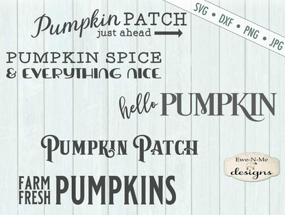 Pumpkin Sign Makers Bundle - SVG