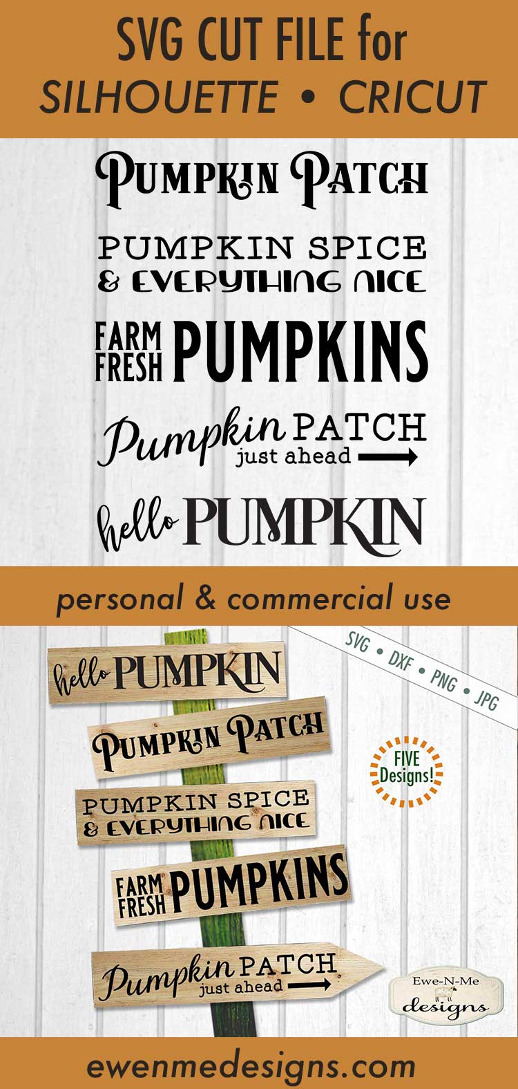 Pumpkin Sign Makers Bundle - SVG