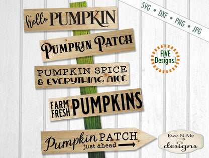 Pumpkin Sign Makers Bundle - SVG