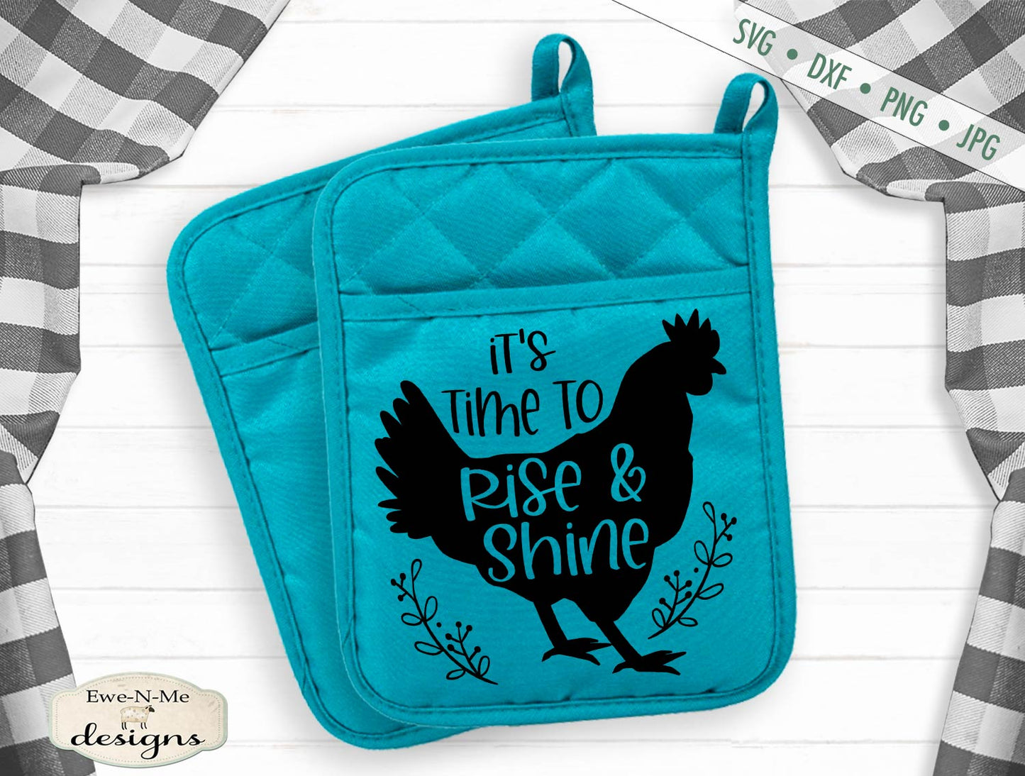Time to Rise and Shine - Chicken - Farmhouse - SVG