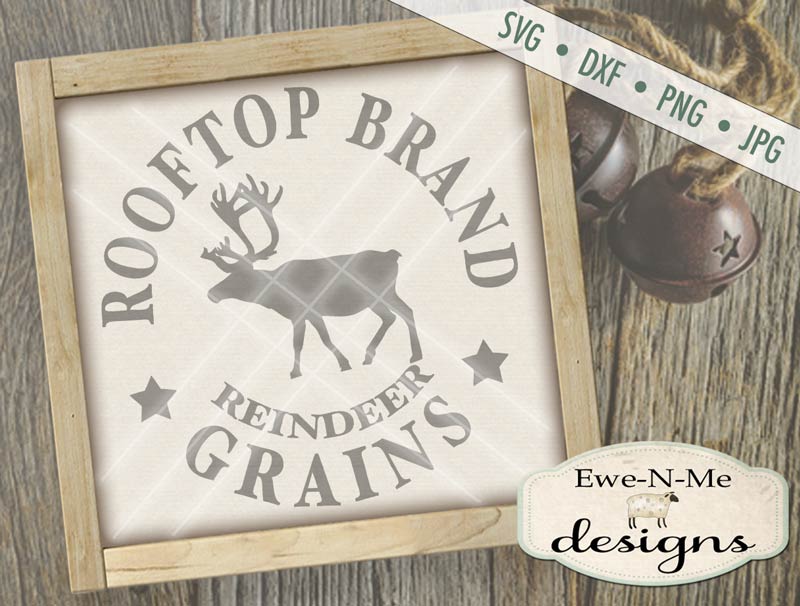 Rooftop Reindeer Grains - SVG