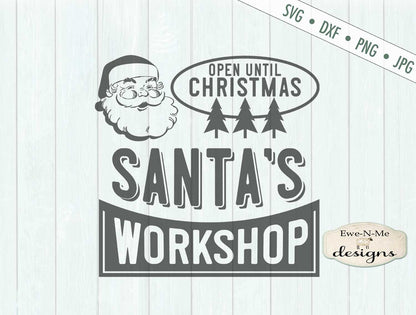 Santas Workshop - Retro Christmas  - SVG