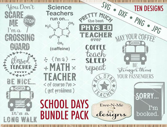School Days Bundle - SVG