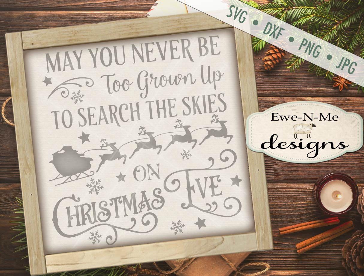 Search the Skies on Christmas Eve - SVG
