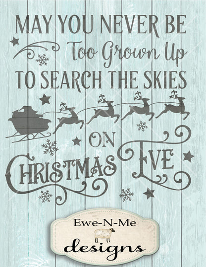 Search the Skies on Christmas Eve - SVG