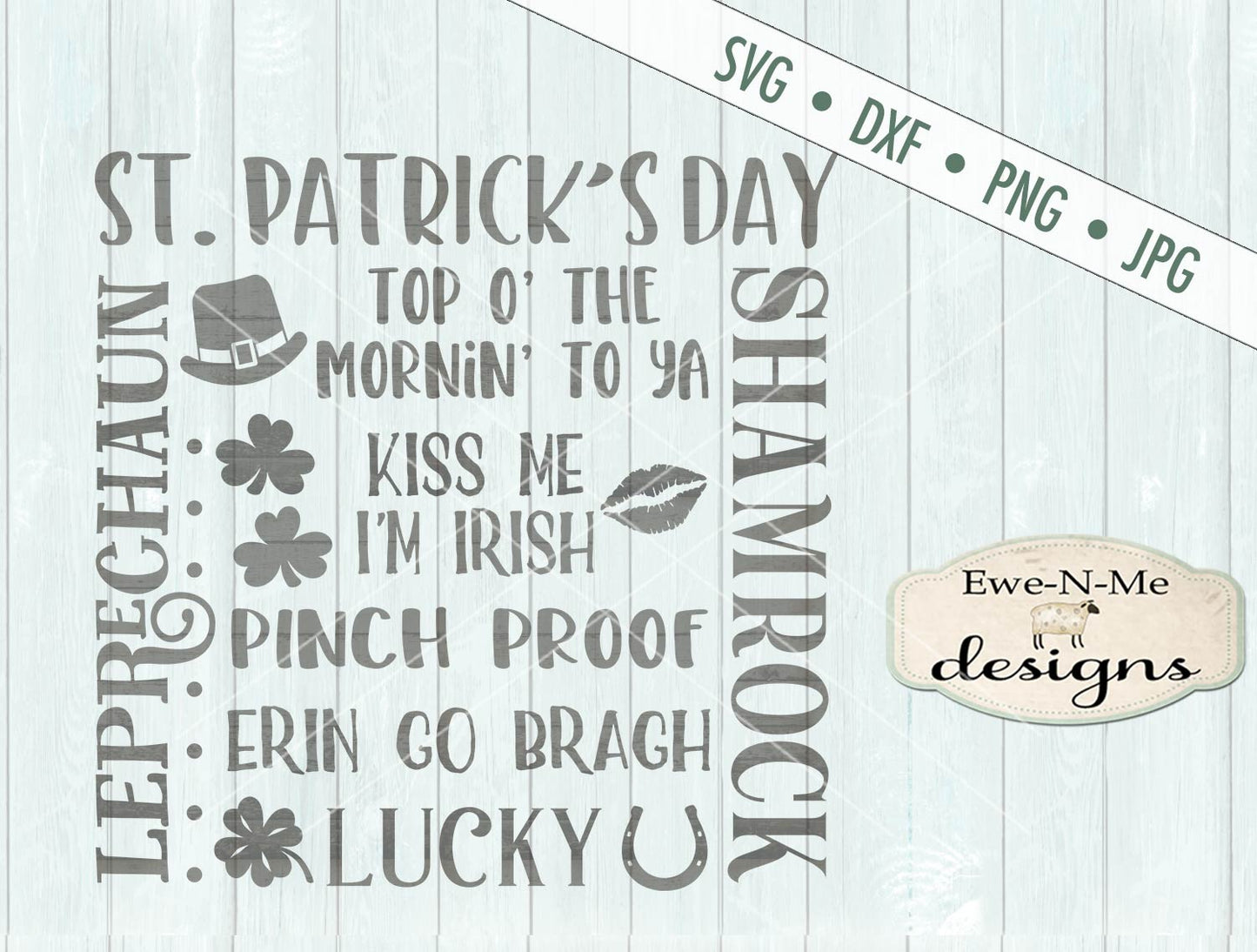 St Patricks Day Subway Design - SVG