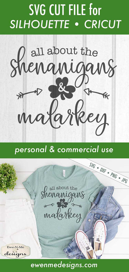 Shenanigans and Malarkey - St Patrick's Day - SVG