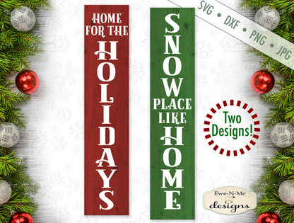 Home For The Holidays - Snow Place Like Home - Vertical - SVG