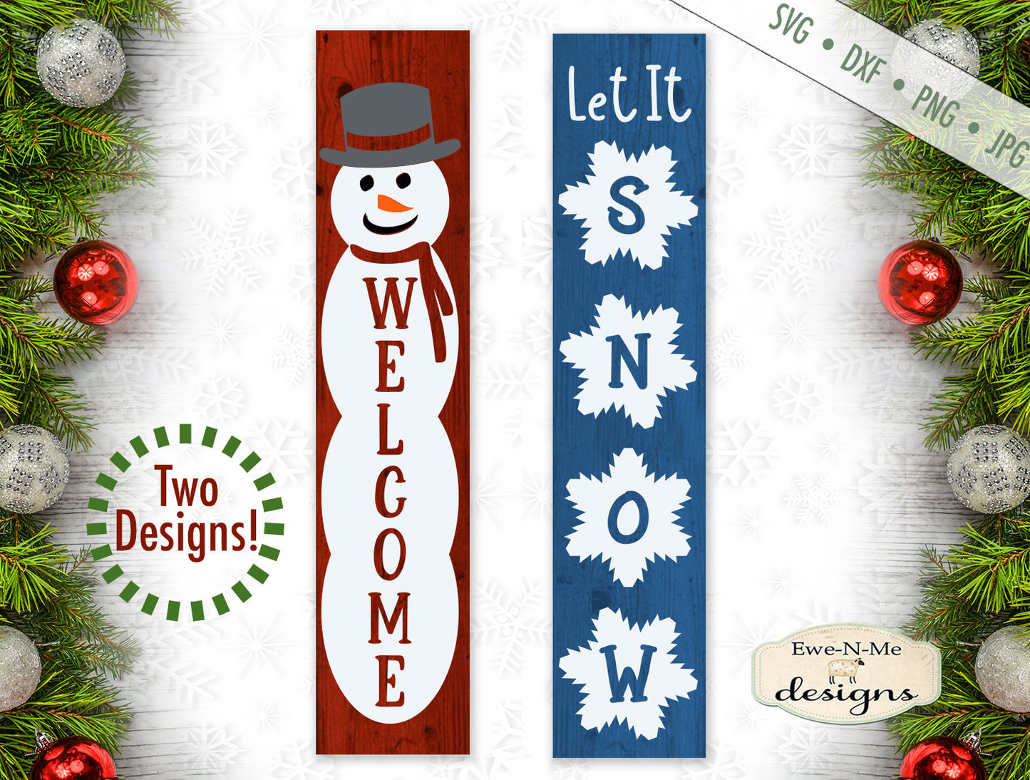 Welcome Snowman - Let It Snow - Winter - Vertical - SVG