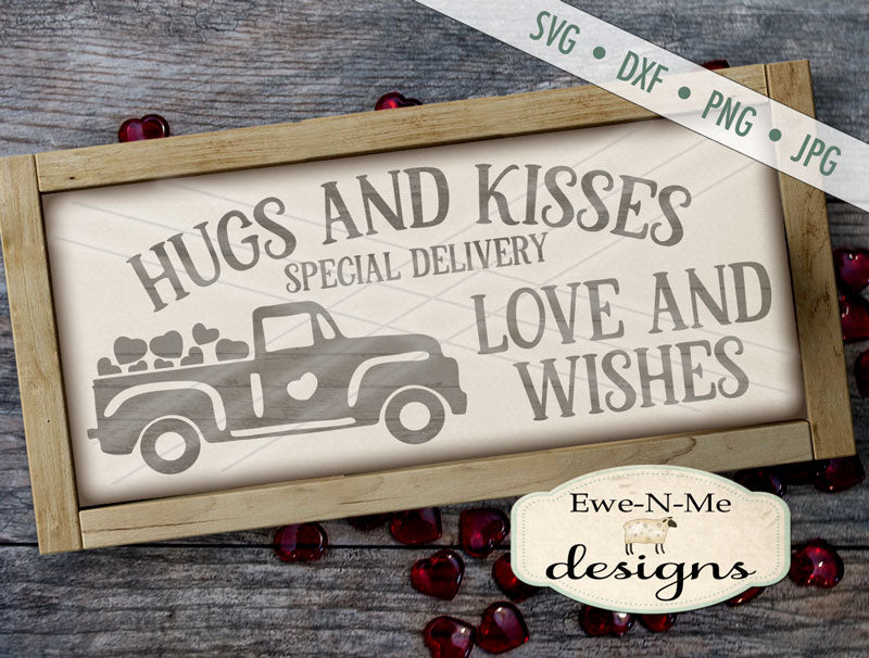 Special Delivery Valentine Truck - SVG