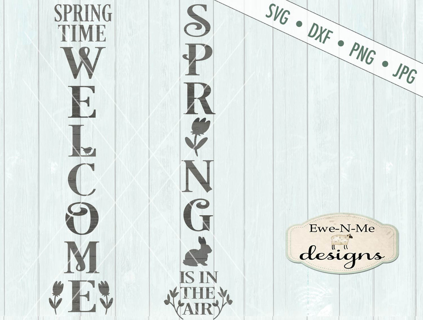 Spring Welcome and Spring In The Air Vertical - SVG