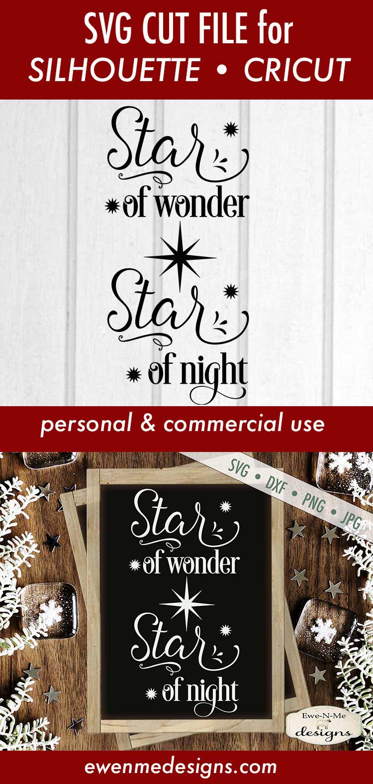Star of Wonder - Star of Night - Christmas - SVG