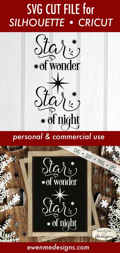 Star of Wonder - Star of Night - Christmas - SVG