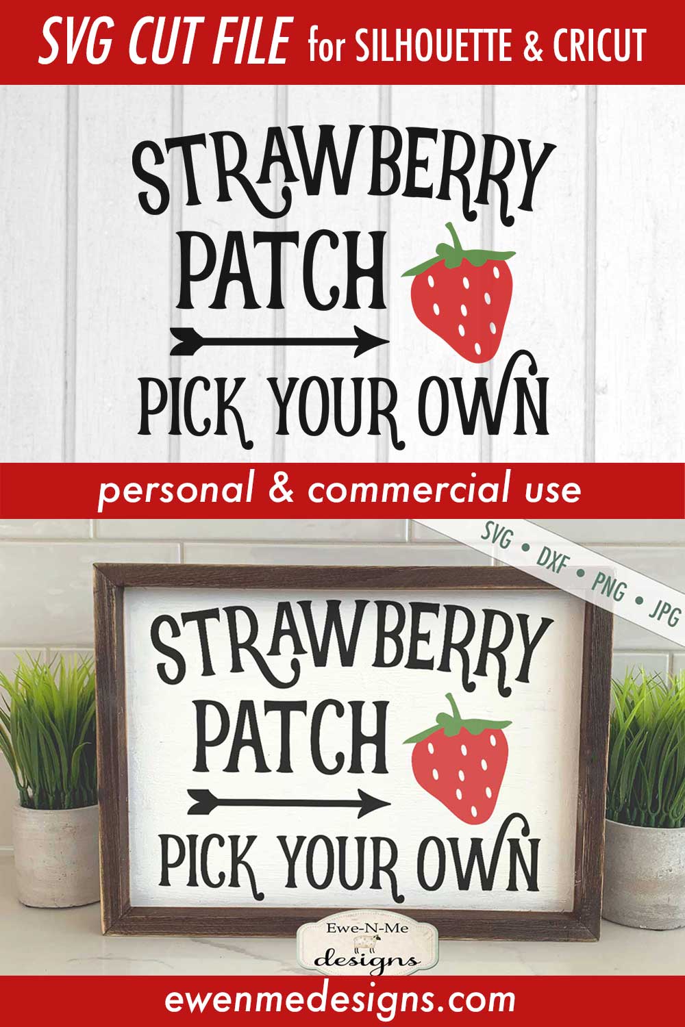 Strawberry Patch - Pick Your Own - SVG