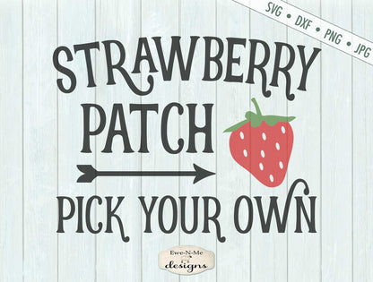 Strawberry Patch - Pick Your Own - SVG