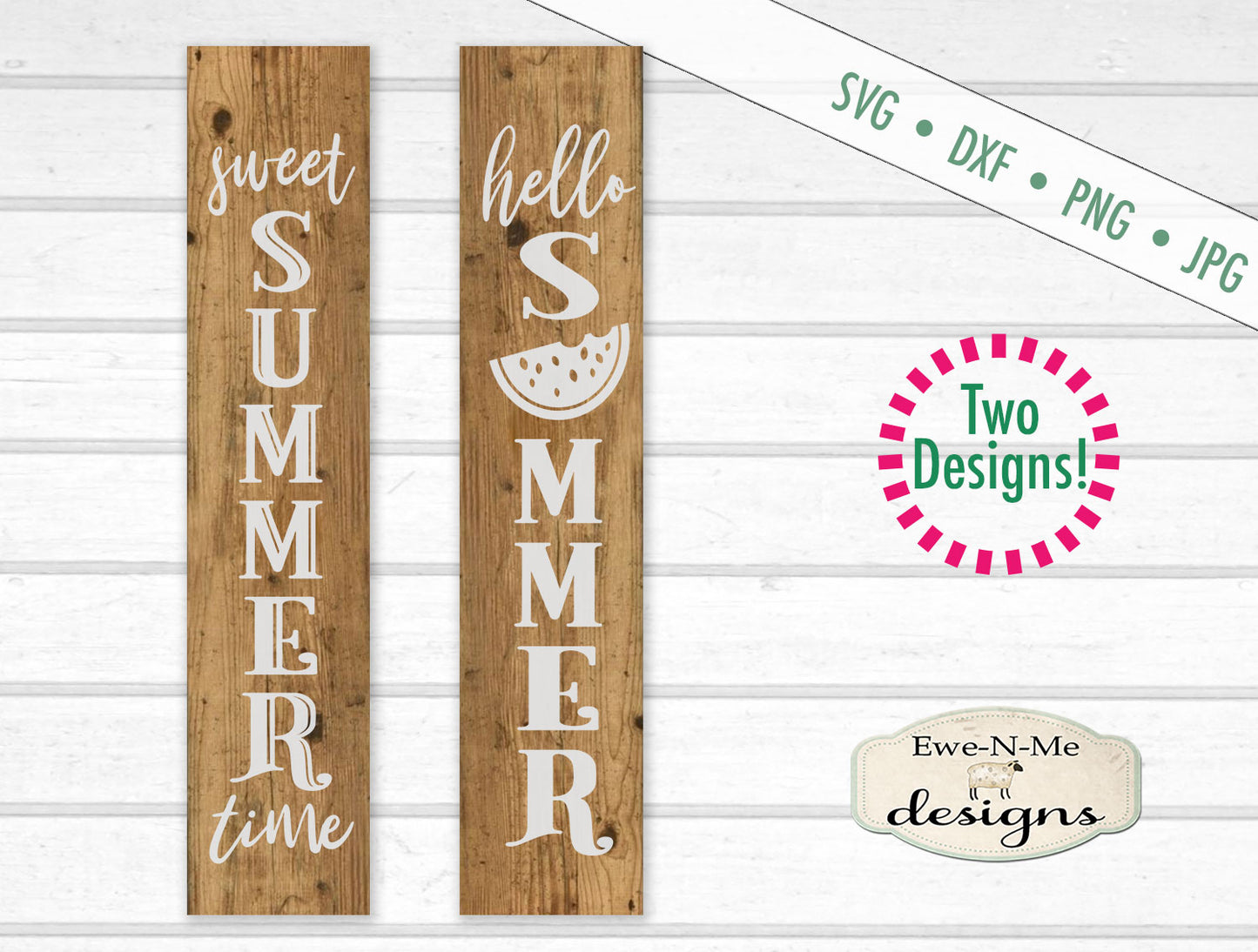Sweet Summer Vertical Porch Sign - SVG
