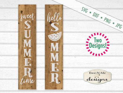 Sweet Summer Vertical Porch Sign - SVG