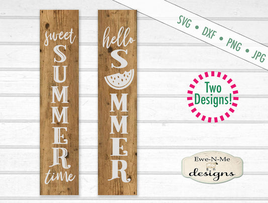 Sweet Summer Vertical Porch Sign - SVG