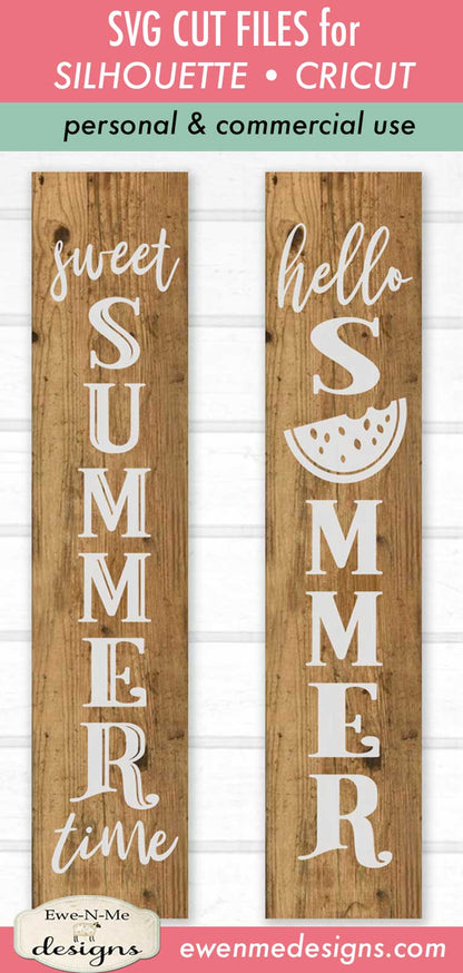Sweet Summer Vertical Porch Sign - SVG