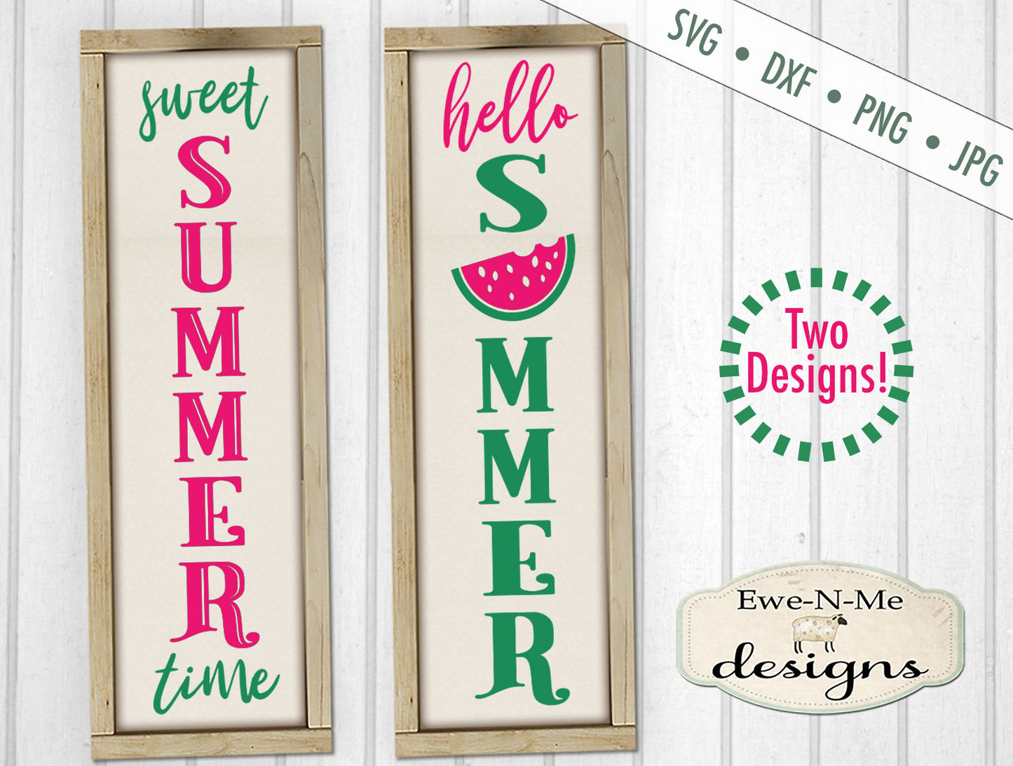Sweet Summer Vertical Porch Sign - SVG