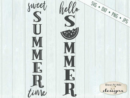 Sweet Summer Vertical Porch Sign - SVG