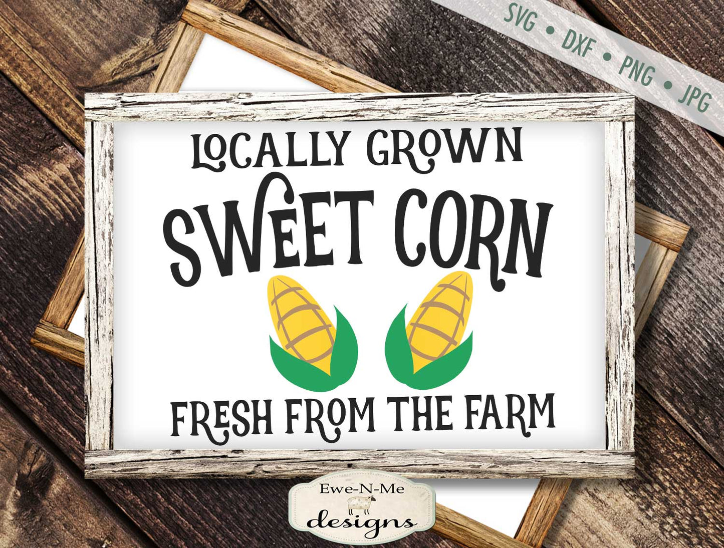 Sweet Corn - Locally Grown - SVG