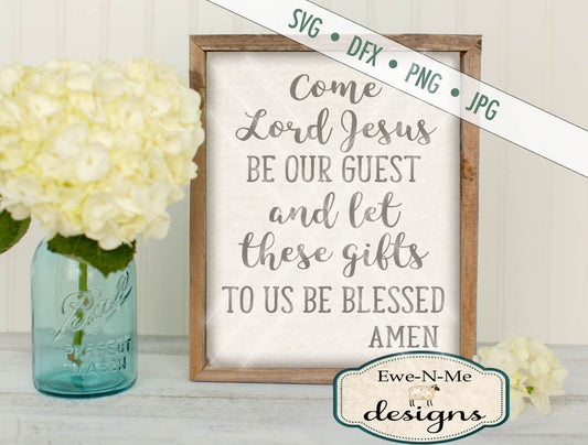 Table Prayer - SVG