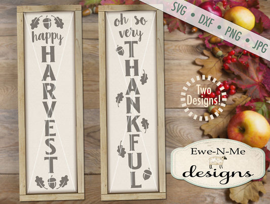 Harvest Thankful Vertical - SVG
