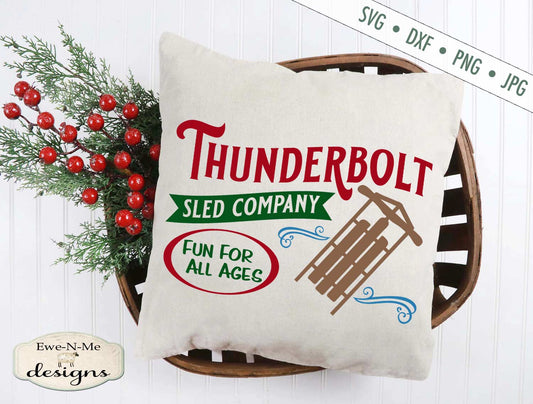 Thunderbolt Sled Co - Christmas Winter - SVG