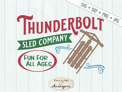 Thunderbolt Sled Co - Christmas Winter - SVG