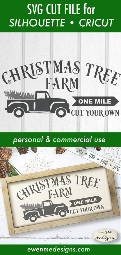 Christmas Tree Farm Horizontal - SVG