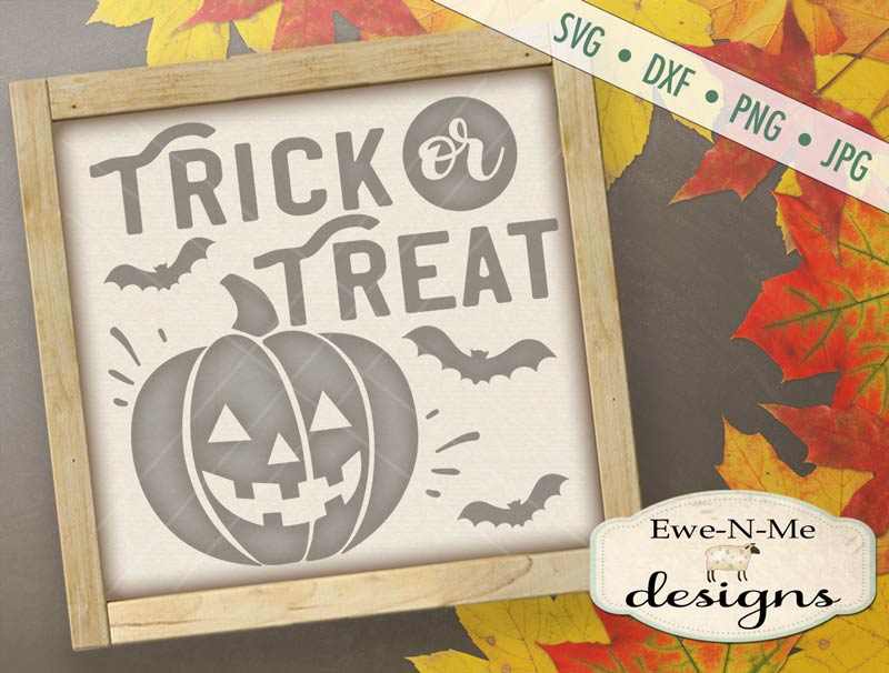 Trick or Treat Jack O Lantern - SVG