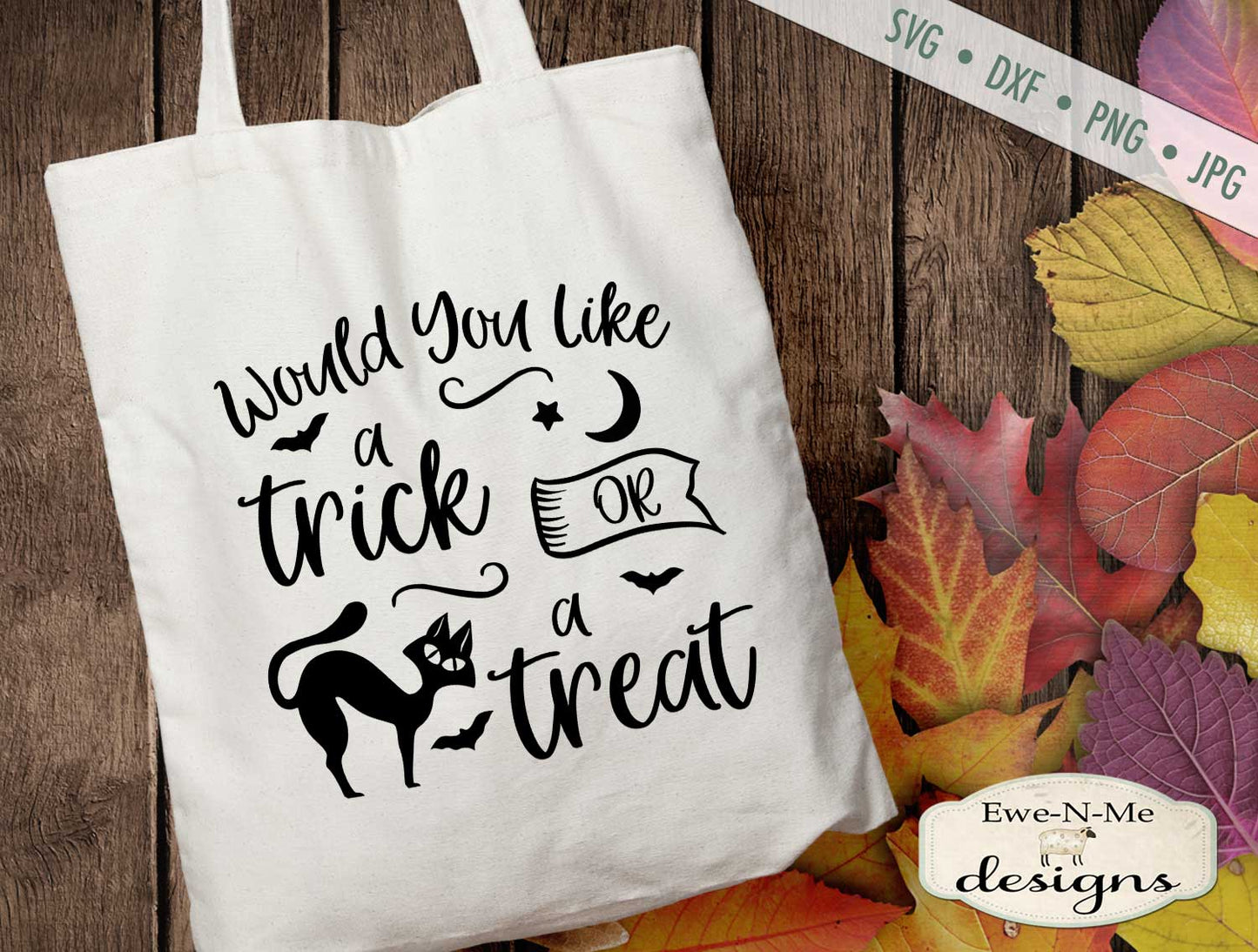 Trick or Treat - Black Cat - SVG