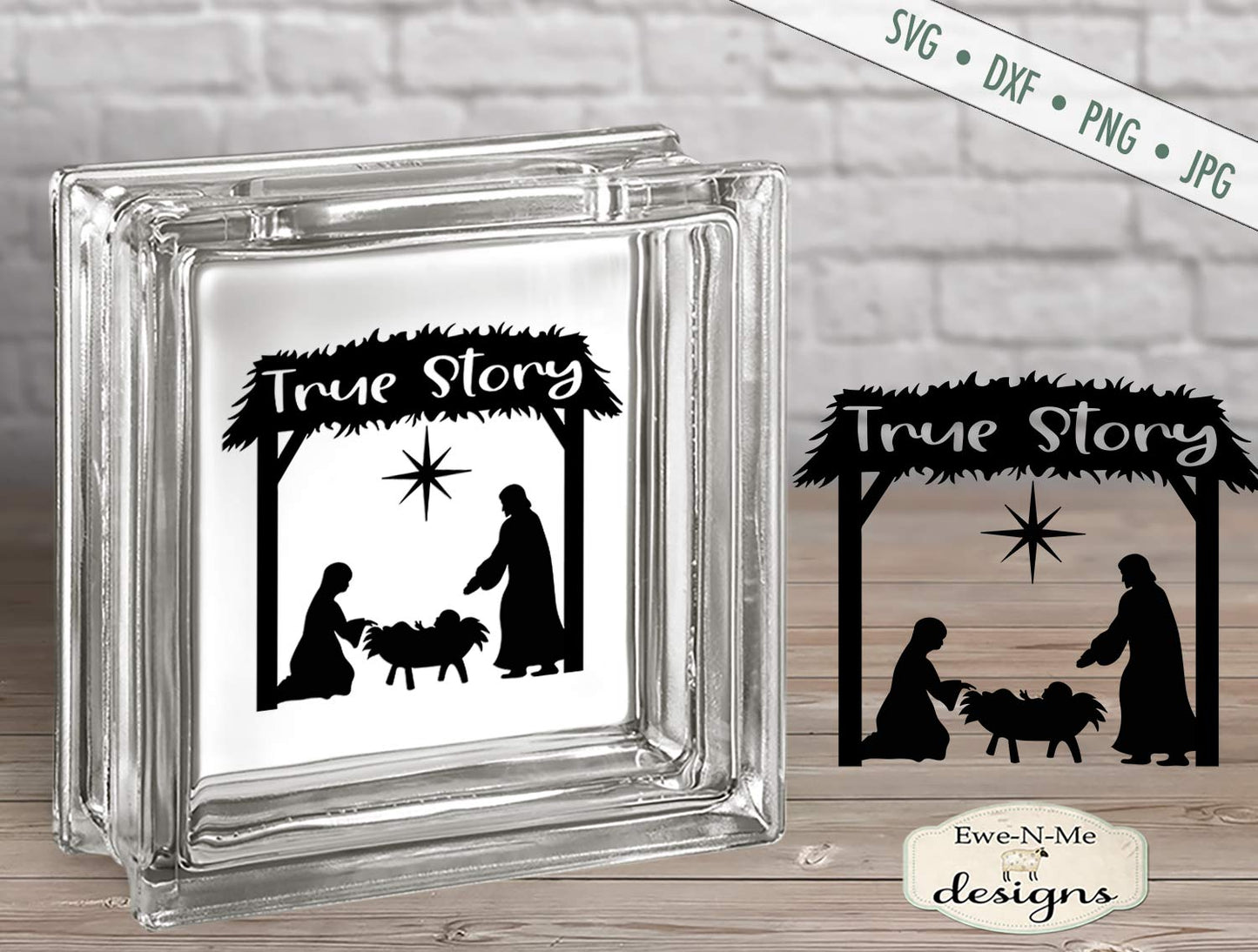 True Story - Manger - Christmas - SVG