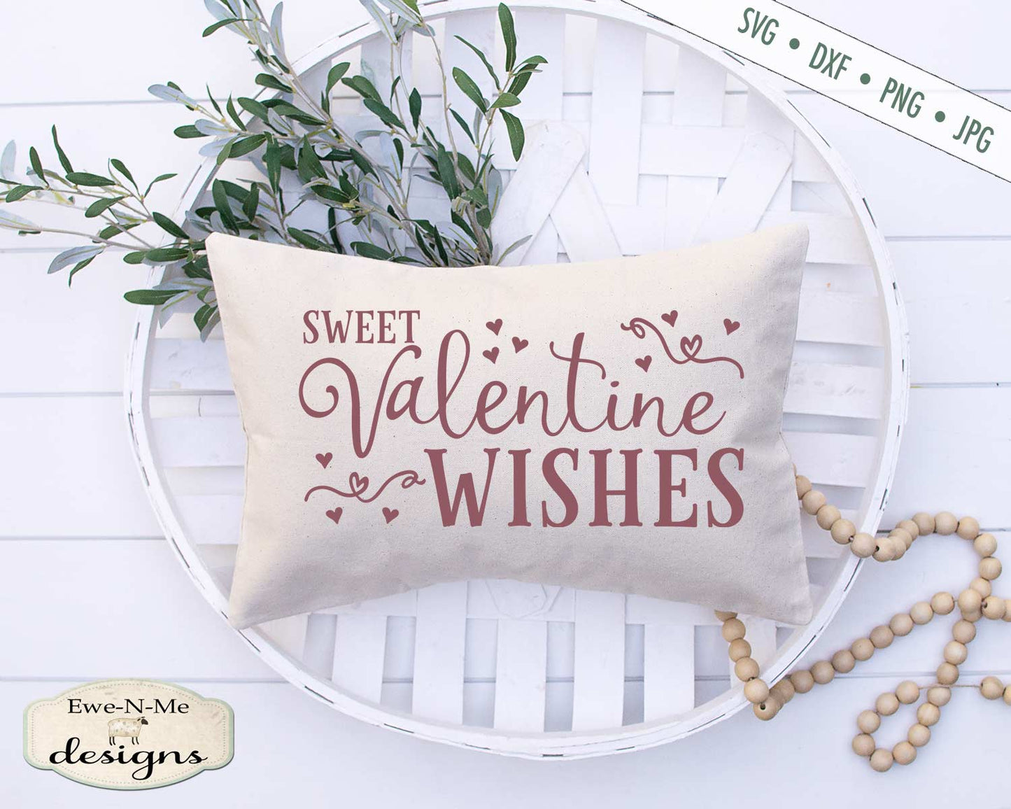 Sweet Valentine Wishes - Valentine's Day - SVG