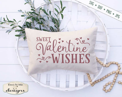 Sweet Valentine Wishes - Valentine's Day - SVG