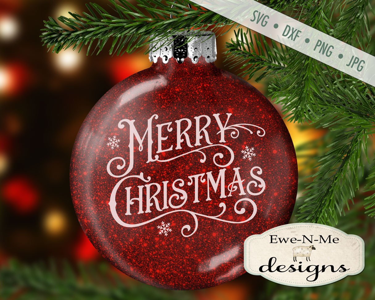 Victorian Merry Christmas - SVG