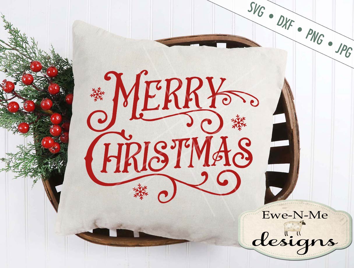 Victorian Merry Christmas - SVG