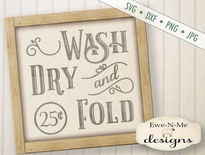 Wash Dry and Fold - SVG