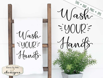 Wash Your Hands - Bathroom - SVG